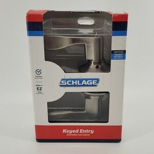 Schlage Keyed Entry Door Lever Unisex OS Satin Nickel Accent F51 V ACC 619